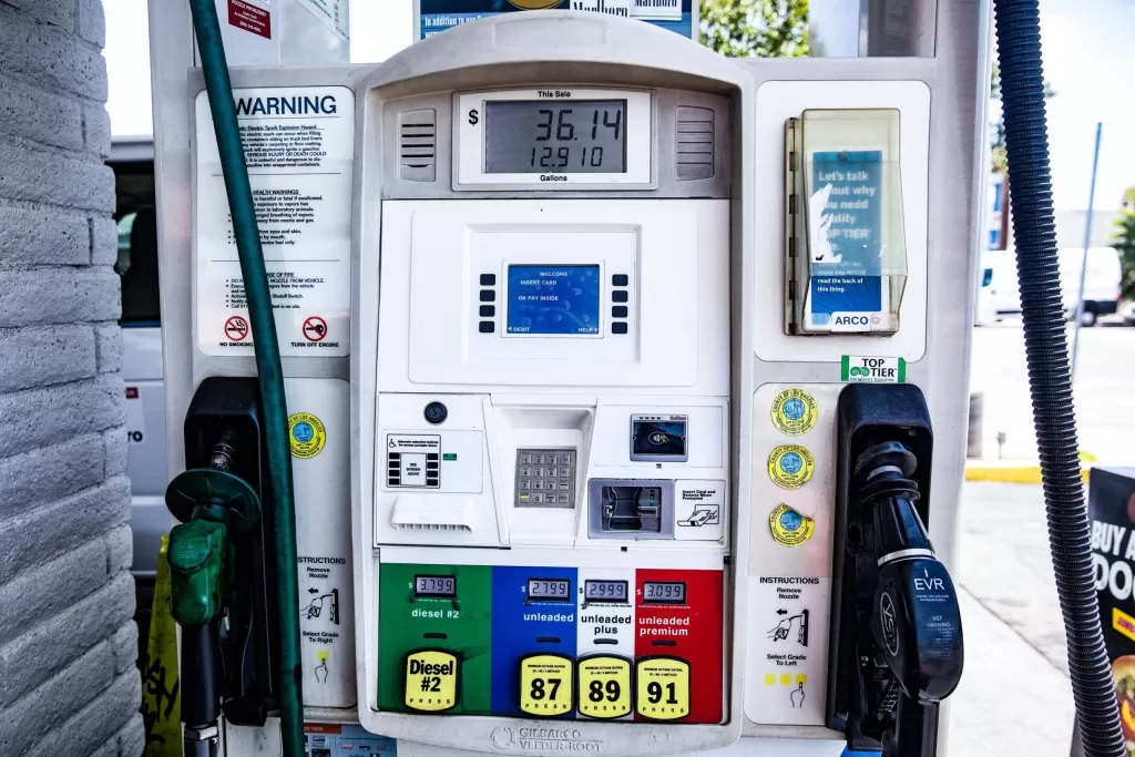 Image of a fuel machine at a fuel station to denote fleet fuel card