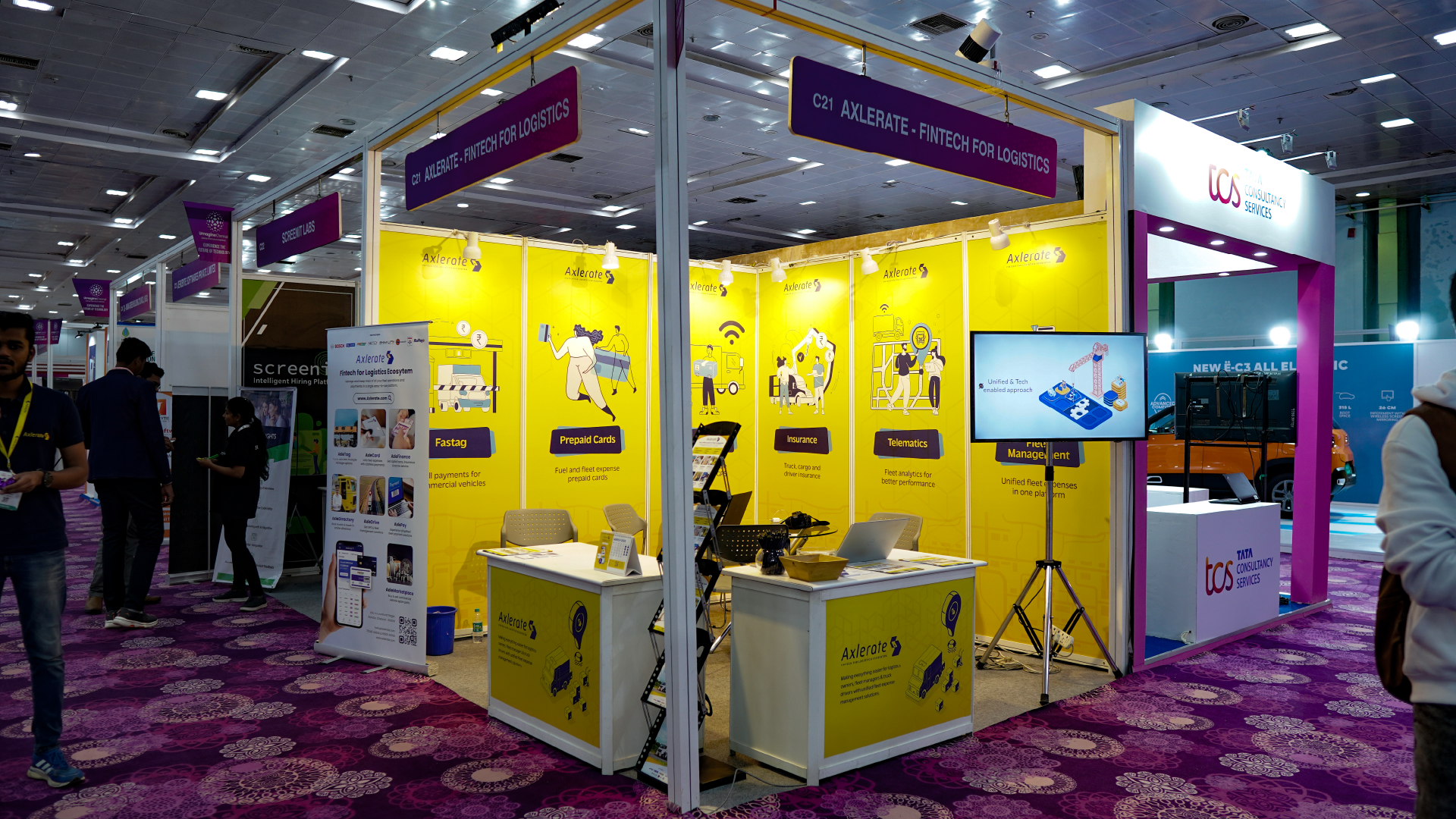 Image of the Axlerate stall at the Umagine Chennai 2023 event
