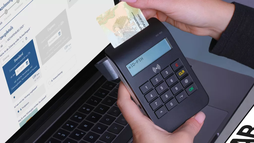 Image of a person making payment using a card to denote neobanks vs traditional banks
