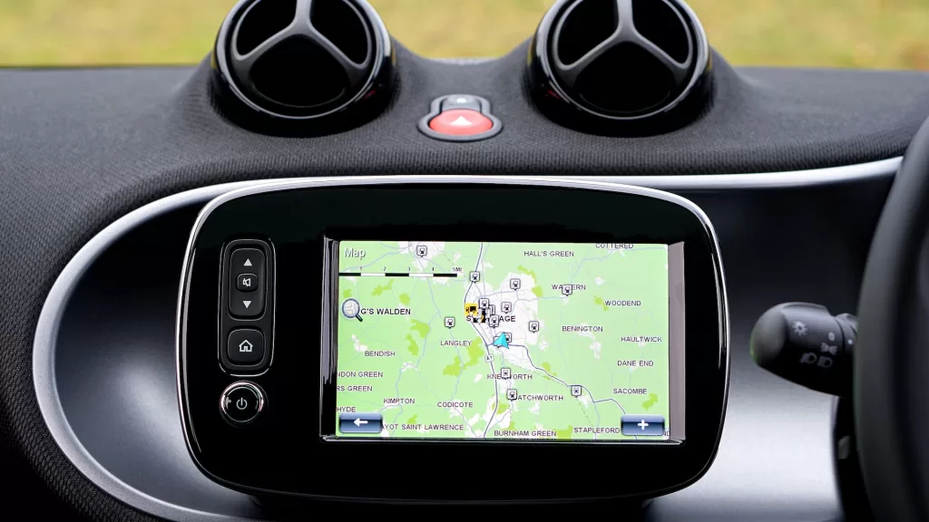 Image of a location tracker to denote GPS for trucks